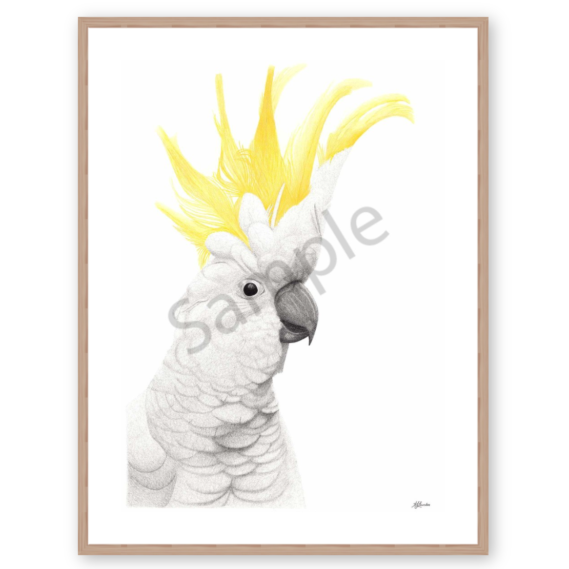 Framing - Slim Oak Frame + White Mat